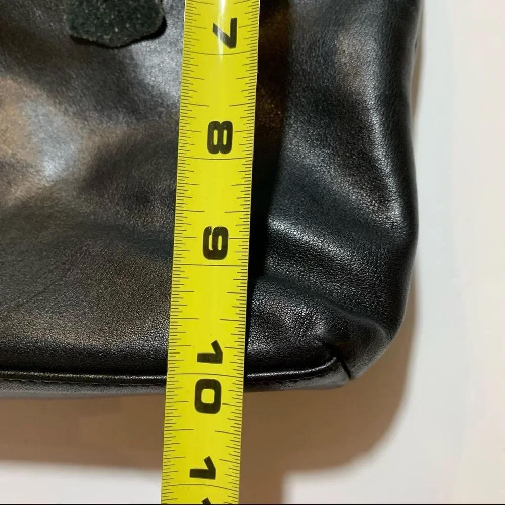 Giant Bernini‎ Black Leather Briefcase